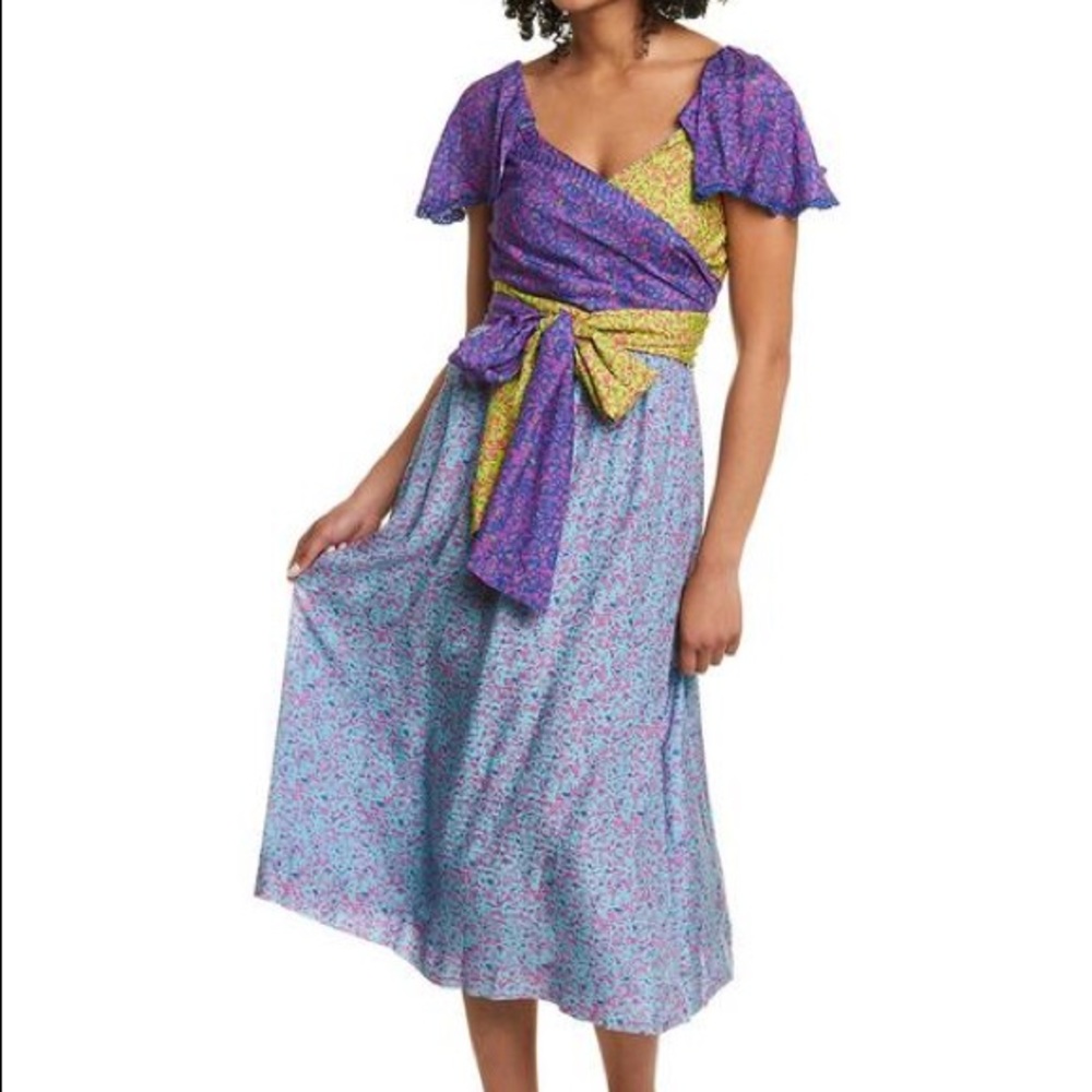 Tanya Taylor Teigan Silk Midi Dress